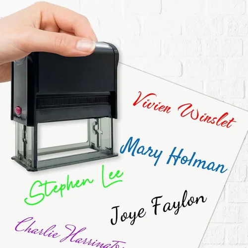 Vista 8 de Sello de dirección personalizado, autoentintado, base transparente, almohadilla de tinta recargable, disponible para boda, negocios, dirección