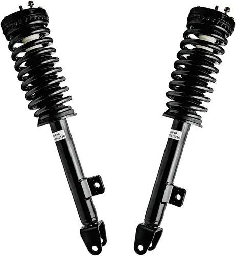 Vista 31 de Detroit Axle - Puntales 4WD para Ford Expedition Lincoln Navigator 1997-2002, 4 puntales completos con muelle helicoidal delantero trasero 1998 1999