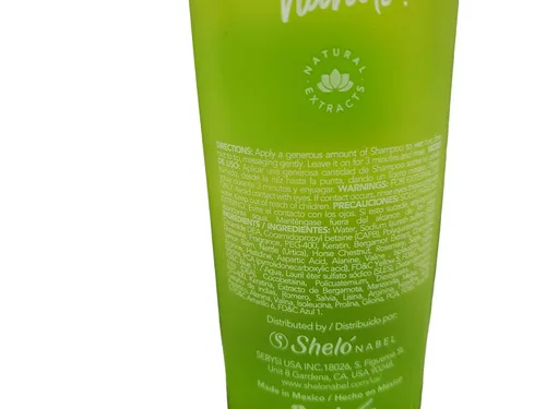 Vista 4 de Sheló NABEL Champú Bergamota Caida de Cabello Fragil Quebradizo Champu Bergamota