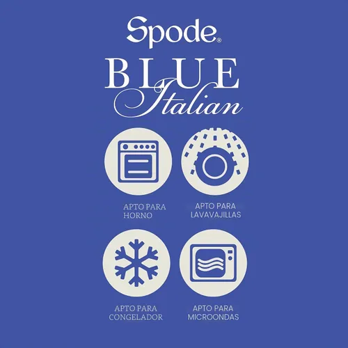 Vista 8 de Spode - Plato de pepinillo italiano azul italiano azul - BlueWhite