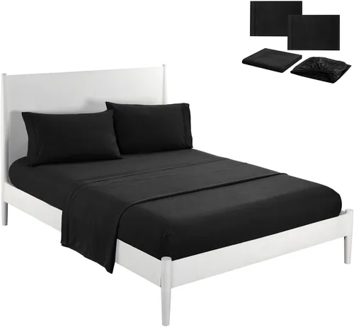 Vista 15 de Sábanas, sábanas autolimpiantes, sábanas de autolimpieza, con infusión de plata, sábanas de cama, transpirables, refrescantes y cómodas