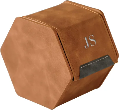 Vista 16 de Funda protectora de viaje para reloj de 1 ranura, organizador de relojes de alta calidad, con cuero vegano, almohada ajustable para cualquier reloj