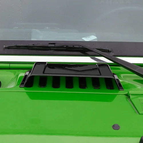 Vista 3 de JeCar Cubierta para ventilación del capó para Jeep Wrangler TJ JK Unlimited de 1997-2017 (Negro)