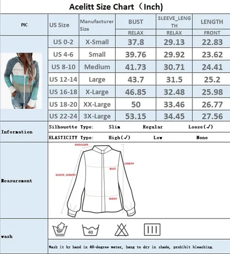 Vista 5 de Acelitt - Suéter con capucha para mujer, diseño informal de manga larga, con cierre, tallas S a XXL