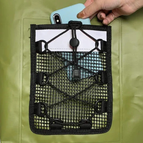 Vista 2 de 3D MAXpider Mochila seca enrollable de 10 litros, impermeable, ligera, flotante, correa desmontable, bolsillo frontal de malla, viajes, senderismo