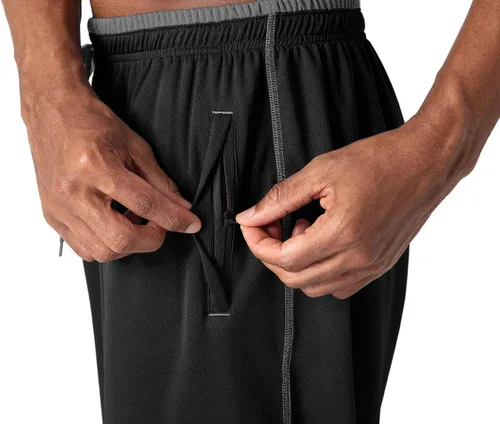 Vista 5 de TOTNMC Pantalones deportivos ligeros de entrenamiento para hombre con parte inferior abierta para correr, entrenar