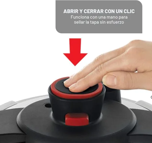 Vista 6 de Olla a presión eléctrica T-Fal 12 en 1, multifuncional programable con 25 programas integrados inteligentes, olla de cerámica antiadherente