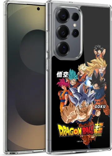 Vista 110 de Head Case Designs Funda de gel con licencia oficial de Dragon Ball Super Group Future Trunks Arc Characters [protección de grado militar] compatible
