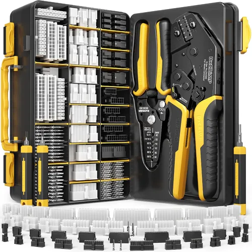 Vista 13 de Kit de herramienta de crimpado DxCRIMP Micro-Fit 3.0, 22 tipos de conectores de 2–20 pines con distancia entre ejes de 3.0mm, crimpador