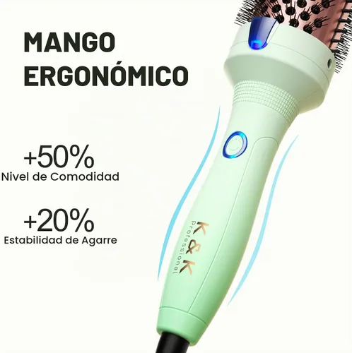 Vista 7 de K&K Cepillo eléctrico para el cabello, fácil de crear un aspecto de soplado
