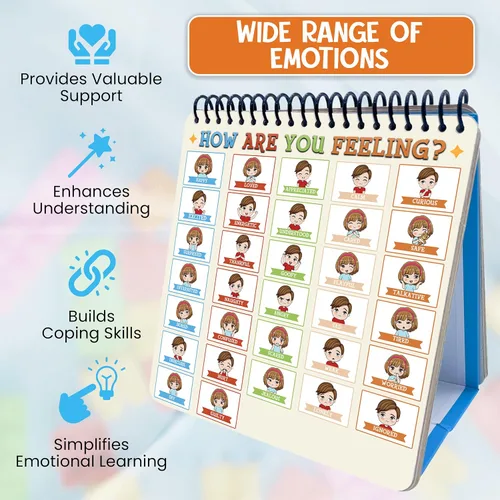 Vista 4 de Flipbook de emociones para niños Aprendizaje de sentimientos Aprendizaje Social Emocional