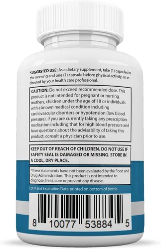 Vista 5 de Justified Laboratories Glucotrust Max 1295MG Formula Suplemento Píldoras 120 Cápsulas (paquete de 2)