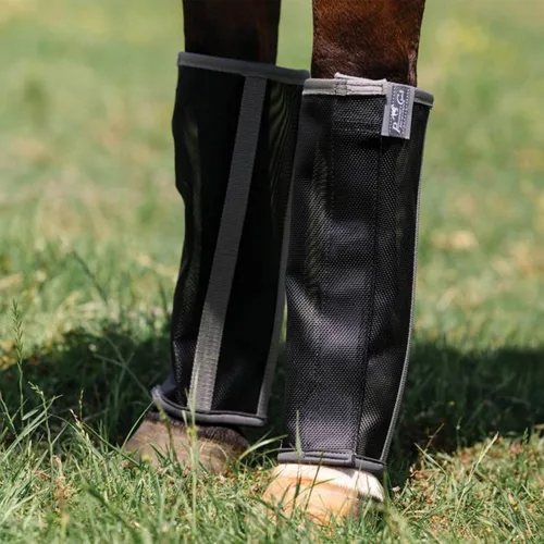 Vista 3 de Professional's Choice Botas Deluxe Fly Malla transpirable Paquete de 4 Tamaño Pony Negro