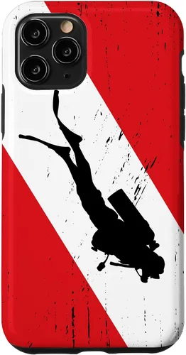 Vista 29 de Funda de buceo para iPhone 17, regalos de buceo, diseño vintage de buceo
