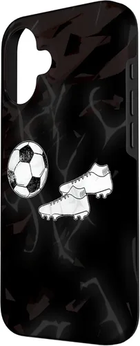 Vista 2 de iPhone 16 Balón de fútbol y zapatos Cool Football Sport Jugadores Equipo Caja de regalo