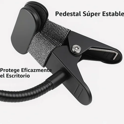 Vista 7 de AGOZ Soporte para teléfono celular, soporte de cuello de cisne, clip de abrazadera flexible para escritorio de oficina, cama, iPhone 17 Pro Max