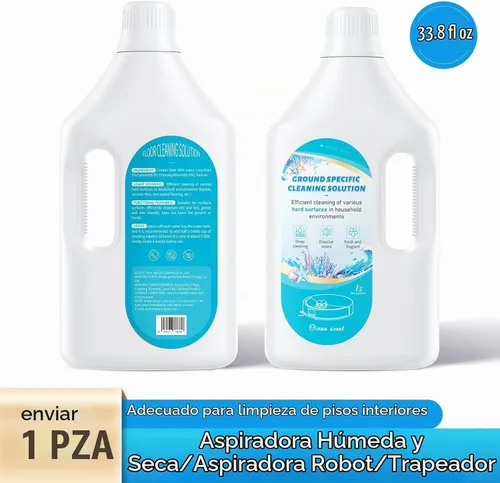 Vista 9 de Nukisa Solución de limpieza de suelos Fresh Ocean de 1 litro, compatible con Roborock/Eufy/iRobot/Ecovacs/Dreame/Shark, desodorización de fragancia