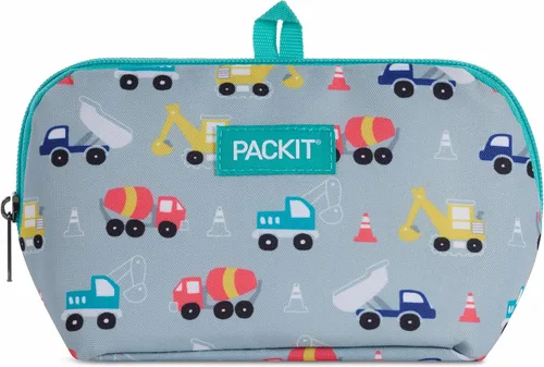 Vista 20 de PackIt Bolsa de aperitivos congelable, negra, fabricada con tecnología EcoFreeze plegable, reutilizable, cierre de cremallera que se bloquea en aire