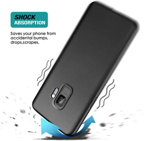 Vista 6 de SURITCH Funda para Samsung Galaxy S9, 【Protector de pantalla integrado】【Compatible con carga inalámbrica】Cubierta trasera resistente híbrida