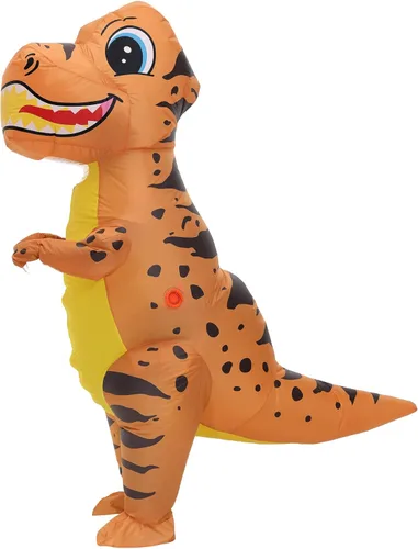 Vista 6 de RHYTHMARTS Disfraz de dinosaurio original de T Rex, disfraz inflable de Trex para adultos