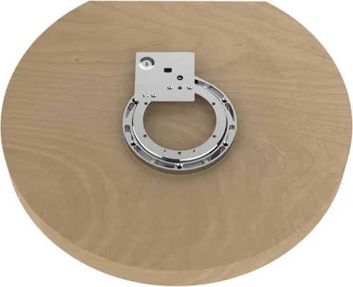 Vista 8 de Rev-A-Shelf 22" en forma de D Lazy Susan de un solo nivel para gabinetes