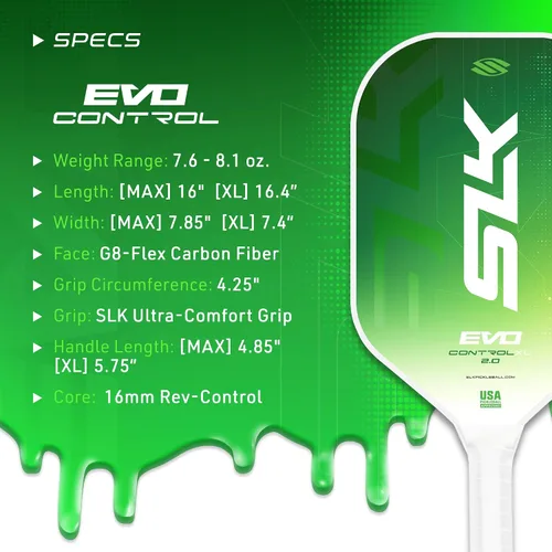 Vista 7 de Selkirk Sport SLK Evo Pickleball Paletas Evo Power, control e híbrido Pala de pickleball de fibra de vidrio o fibra de carbono
