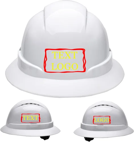 Vista 21 de Casco de seguridad personalizado para construcción Casco de trabajo de seguridad con suspensión de trinquete ajustable de ala completa con carcasa