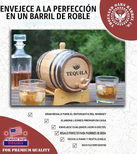 Vista 9 de Dispensador del barril del envejecimiento del tequila de 1 litro, mini