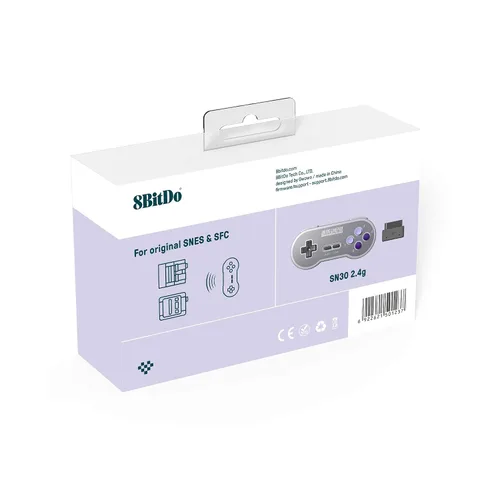Vista 9 de 8Bitdo SN30 2.4G Wireless Gamepad for Original SNESSFC (SN Edition) - Super NES for PC