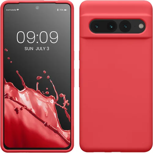 Vista 66 de kwmobile Funda compatible con Google Pixel 7 Pro - Funda de silicona TPU con acabado suave - Piedra antigua