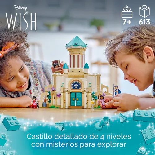 Vista 2 de LEGO Disney Wish: Castillo del Rey Magnifico 43224 Juego de Construcción, un Juego de Colección para Niños de 7 años en adelante para Recrear sus