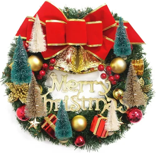 Vista 6 de 8 mini árboles de Navidad artificiales, árboles de cepillo de botella con base de madera, árbol de Navidad artificial de sisal escarchado, mini Beige