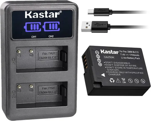 Vista 8 de Kastar DMW-BLC12 LED2 Cargador de batería USB compatible con Panasonic DMW-BLC12 DMW-BLC12E DMW-BLC12GK DMW-BLC12PP Batería, Panasonic DE-A79