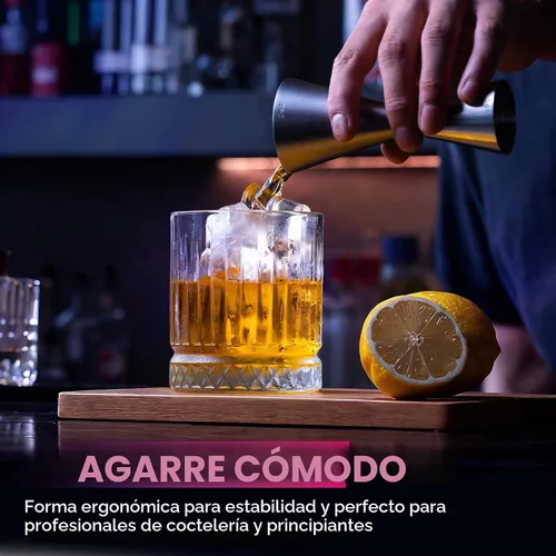 Vista 5 de Lexenic - Jigger japonés de 1 onza/2 onzas, doble marcado, 1 paquete