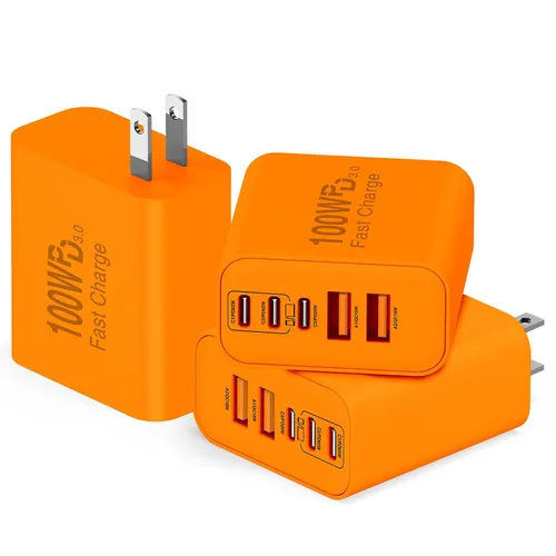 Vista 8 de QZIIW Bloque de cargador rápido de pared USB C, bloque de carga rápida tipo Azul
