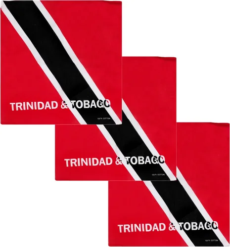 Vista 17 de Motique Accessories Juego de 3 bandanas grandes de algodón - Banderas del Caribe