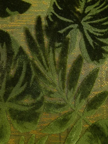 Vista 4 de QWINEE 2 fundas de almohada de jacquard con hojas para el hogar, dormitorio, sofá, decoración verde militar, 22 x 22 pulgadas
