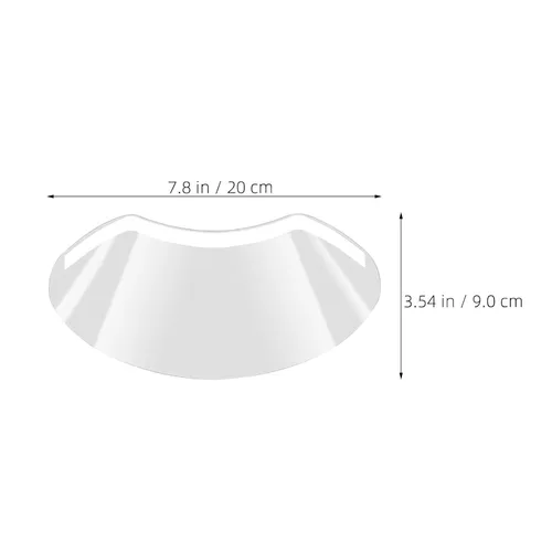 Vista 2 de FAVOMOTO 150pcs Disposable Face Shield Plastic Salon Barrier for Hair Spray Non-slip Deflection Design, Protects Hairline, Forehead and Eyes during
