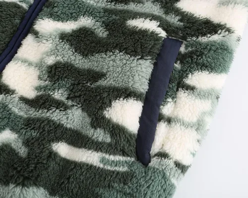 Vista 5 de Sudadera con capucha para niños con forro polar, suave y cálida sudadera con cremallera