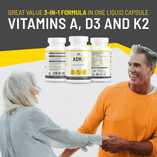 Vista 7 de Suplemento vitamínico ADK 5 + suplemento vitamínico ADK 10