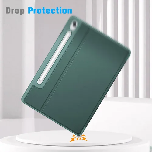 Vista 5 de Fintie Funda para Samsung Galaxy Tab S10 FE/ S9 FE 5G 10.9 pulgadas/Tab S9 11 pulgadas con soporte para S Pen Holder, multiángulo de visión Verde