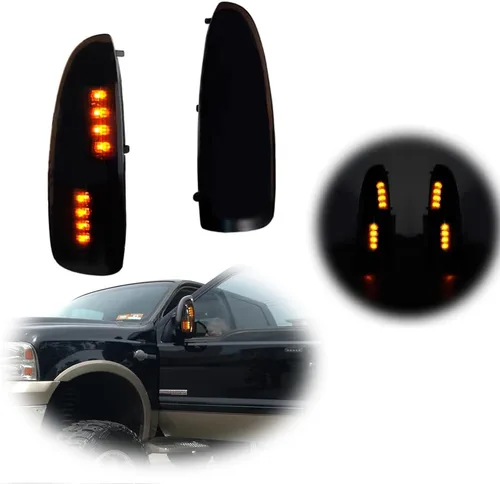 Vista 11 de para 2003 2004 2005 2006 2007 Ford F250 F350 F450 F550 F650 Super Duty y 2000-2005 Ford Excursion Luz de Señal de Giro de Lente Ámbar LED Marcador