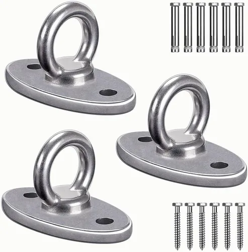 Vista 8 de BeneLabel Wall Ceiling Mount Bracket for Suspension Strap Trainer, 2800lb Capacity, Body Weight Strength Training Systems, Aerial Yoga Swing, 1