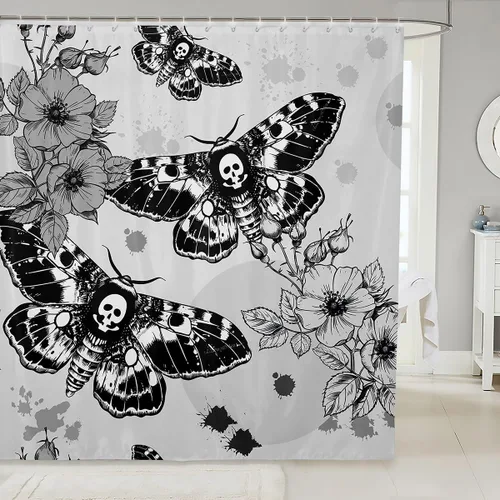 Vista 11 de Feelyou Cortina de ducha con diseño de gato para decoración de baño, bonita cortina de baño para puestos de bañeras, accesorios de baño divertidos