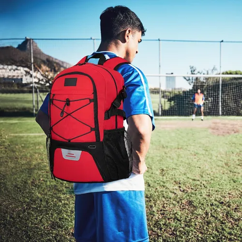 Vista 55 de Goloni Mochila de fútbol,Mochila de baloncesto con compartimento para pelotas y compartimento para zapatos,Mochila para baloncesto,Fútbol