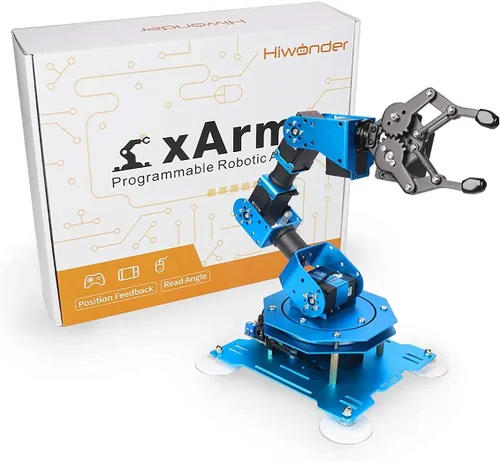 Vista 7 de LewanSoul Hiwonder-xArm1S - Brazo robótico de programación de escritorio con servos de bus inteligentes potentes y robustos con retroalimentación