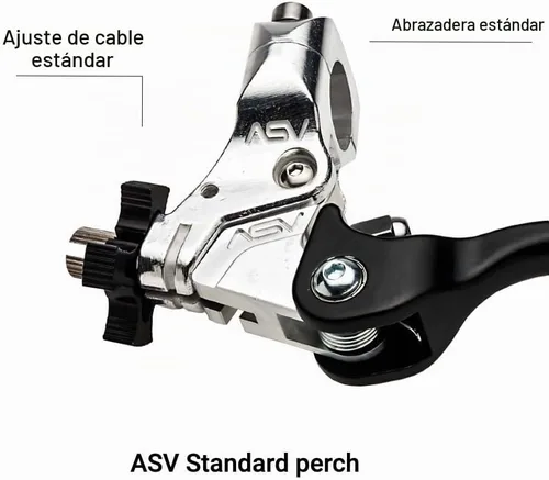 Vista 5 de ASV - Palanca de embrague irrompible F2 Quad ATV w/Perch # CD F206SX - Negro