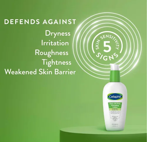 Vista 7 de Cetaphil Bundle - Limpiador facial diario para pieles sensibles, combinación con grasa NUEVO 20 oz y loción hidratante diaria para cara, con ácido