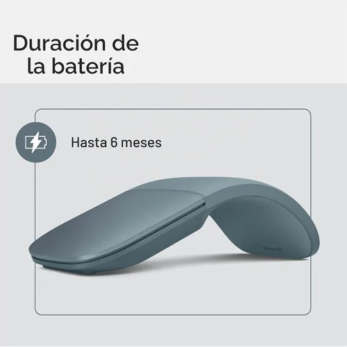 Vista 9 de Ratón Microsoft Surface Arc Bluetooth, ultradelgado y ligero, se aplana para mayor portabilidad, panel de desplazamiento completo, compatible