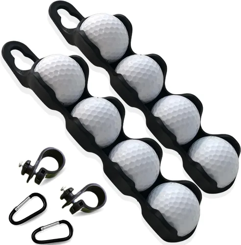 Vista 8 de Soporte para pelotas de golf: capacidad para 4 pelotas de golf, fácil fijación a bolsa o carrito, accesorios de regalo para hombres y mujeres